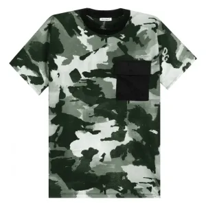Dolce & Gabbana Boys Camouflage Pocket T-shirt Grey 10Y