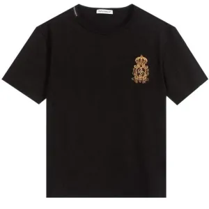 Dolce & Gabbana Boys Crown Cotton T-shirt Black 8Y