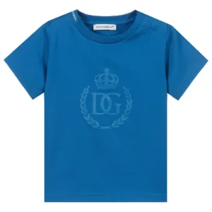 Dolce & Gabbana Boys Logo T-shirt Blue 10Y
