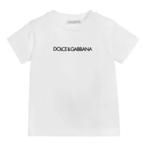 Dolce & Gabbana Unisex Baby Logo T-shirt White 6/9m
