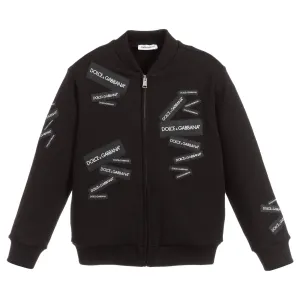 Dolce & Gabbana Boys Zip Up Sweatshirt Black 8Y