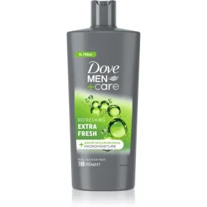 Dove Men+Care Extra Fresh refreshing shower gel for face, body and hair 700 ml