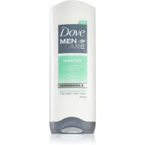 Dove Men+Care Sensitive shower gel for face, body, and hair for men 250 ml