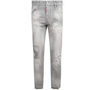 Dsquared2 Men's Patchwork Skinny Jeans Grey 30W