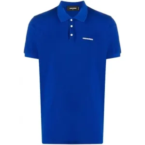 Dsquared2 Men's Cotton Polo Shirt Blue L