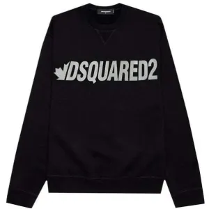 Dsquared2 Men's Metal Leaf Logo Sweater Black S