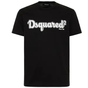 Dsquared2 Mens Cartoon Logo T-shirt Black L