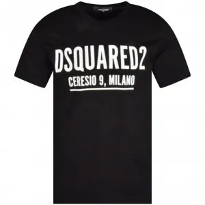 Dsquared2 Mens Ceresio Milano T Shirt Black L