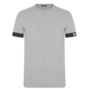Dsquared2 Men's Cuff Logo T-shirt Grey L