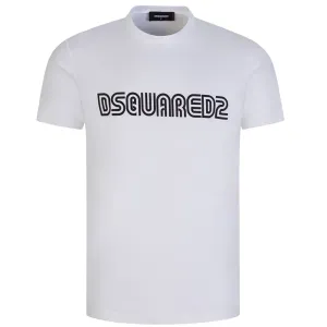 Dsquared2 Mens D2 Outline Cool T-shirt White S