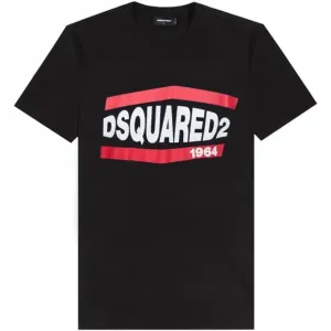 Dsquared2 Men's Graphic Logo Print T-shirt Black M