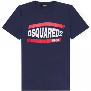 Dsquared2 Men's Graphic Logo Print T-shirt Blue S