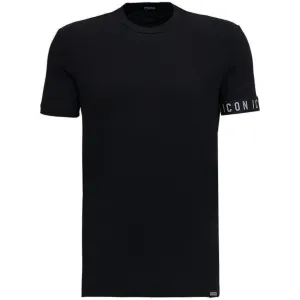 Dsquared2 Men's Icon Underwear Logo Trim T-shirt Black M