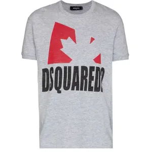 Dsquared2 Men's Leaf Print Short Sleeve T-shirt Grey L