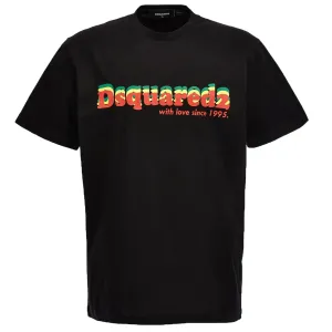 Dsquared2 Mens Logo Print T-shirt Black S #1552461