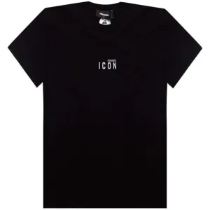 Dsquared2 Men's Mini Icon Print Cotton Jersey T-shirt Black L