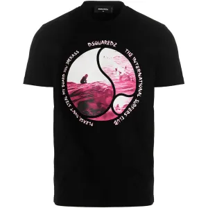 Dsquared2 Mens Surfer Club T-shirt Black L