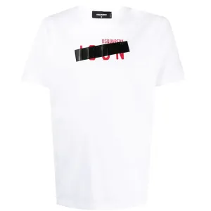 Dsquared2 Men's Tape Detail Icon T-shirt White L
