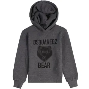 Dsquared2 Boys Bear Print Hoodie Dark Grey 8Y