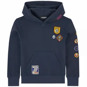 Dsquared2 Boys Boyscout Hoodie Navy 8Y