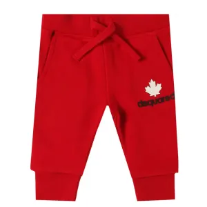 Dsquared2 Baby Boys Logo Print Track Pants Red 3M