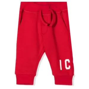 Dsquared2 Boys Icon Print Track Pants Red 12M