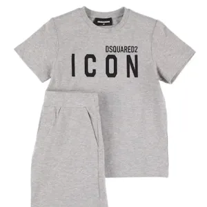 Dsquared2 Baby Boys T-shirt And Shorts Set Grey 3M
