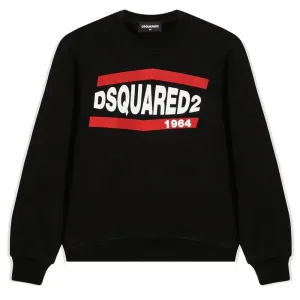 Dsquared2 Boys Cotton Sweater Black 4Y #667318