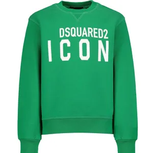 Dsquared2 Boys Icon Sweater Green 10Y