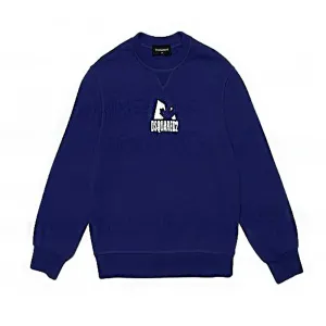 Dsquared2 Boys Logo Sweater Blue 10Y