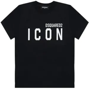Dsquared2 - Boys Black Logo-print Cotton T-shirt 10Y
