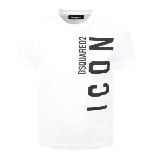 Dsquared2 Boys Icon Logo T-shirt White 10Y #681174