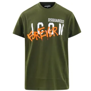 Dsquared2 Boys Icon T-shirt Green 10Y #680986