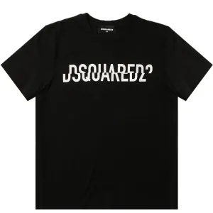 Dsquared2 - Boys Jersey Logo T-shirt Black 4Y