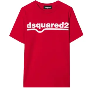Dsquared2 Boys Logo Crew Neck T-shirt Red 10Y