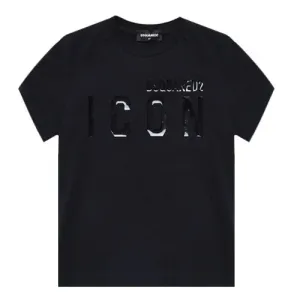 Dsquared2 Boys Logo-print Short-sleeved T-shirt Black 10Y