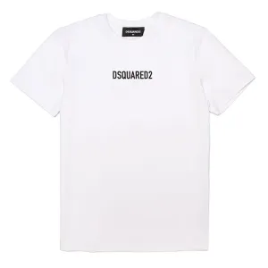 Dsquared2 Boys Logo Print T-shirt White 10Y #1199316