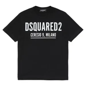 Dsquared2 Boys Logo T-shirt Black 10Y #681065