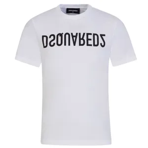Dsquared2 Boys Logo T-shirt White 10Y #681118