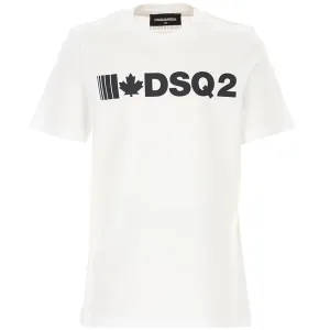 Dsquared2 Boys Logo T-shirt White 12Y