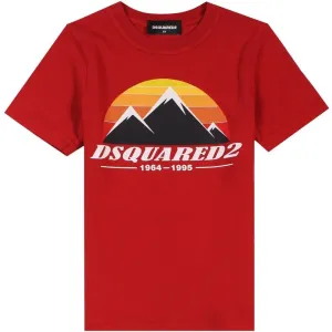 Dsquared2 Boys Mountain T-shirt Red 10Y