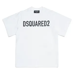 Dsquared2 Boys Slouch Fit T-shirt White 8Y