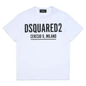 Dsquared2 Kids Cotton T-shirt White 10Y