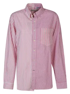 E.L.V. DENIM - Contrast Striped Cotton Shirt #1642336