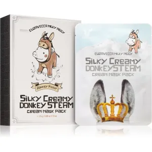 Elizavecca Milky Piggy Silky Creamy Donkey Steam Mask sheet mask set with nourishing and moisturising effect 10x25 ml