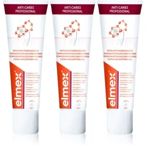 Elmex Anti-Caries Professional anti-decay toothpaste 3 x 75 ml
