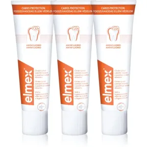 Elmex Caries Protection anti-decay toothpaste with fluoride 3x75 ml