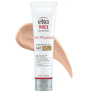 EltaMDUV Physical Water-Resistant Facial Sunscreen SPF 41 (Tinted) - For Extra-Sensitive & Post-Procedure Skin 85g/3oz