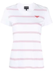 EMPORIO ARMANI - Striped Cotton T-shirt #1652605