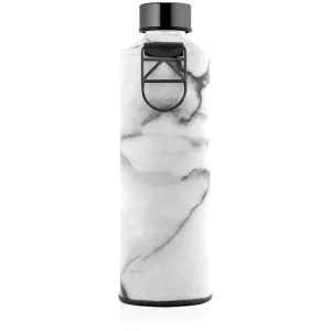 Equa Mismatch glass water bottle + faux leather case colour Stone 750 ml